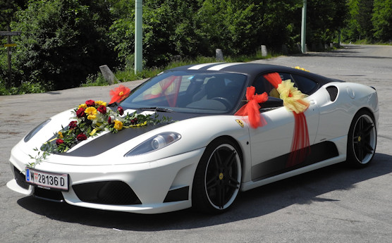 Hochzeitsauto Ferrari